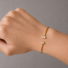 Toi et moi bangle emerald and pear