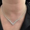 V Graduated necklace