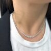 Graduated necklace 3 prongs