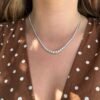 Graduated necklace 4 prongs