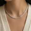Oval East-West necklace