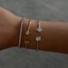 Toi et moi bangle emerald and pear