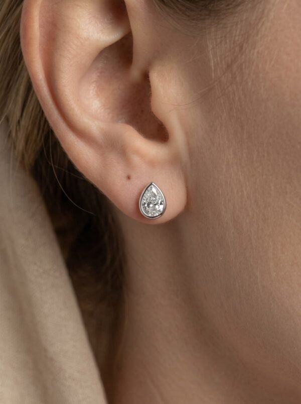 img_7401 Pear Bezel Studs