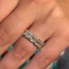 5 Stone Emerald Bezel Eternity