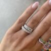 5 Stone Emerald Half Eternity