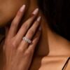 5 Stone Oval  Half Eternity