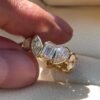Multishape Bezel Tilted Eternity