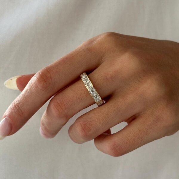 Emerald East-West Bezel Eternity