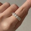Oval Half Bezel Eternity