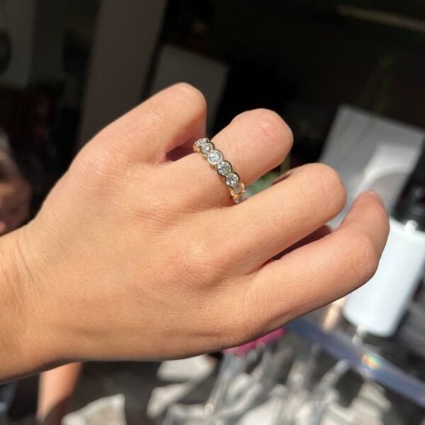 Round Half Bezel Eternity