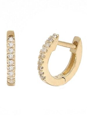 Mini Diamond Hoops
