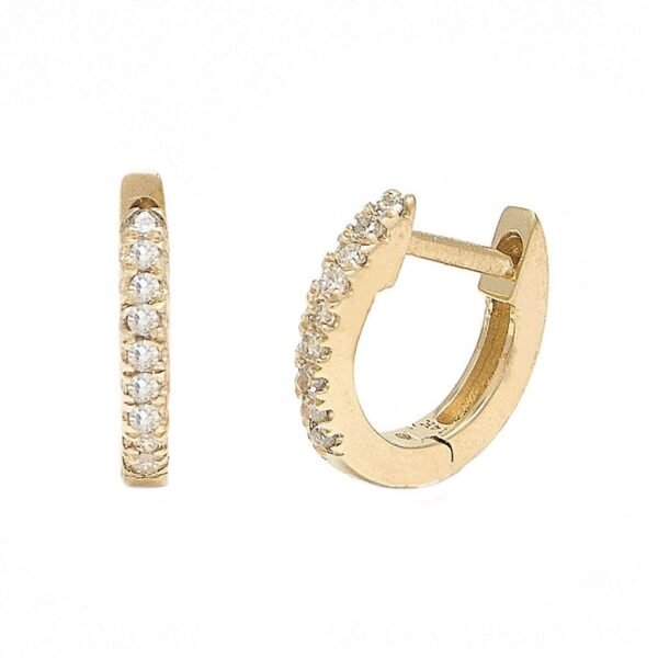 Mini Diamond Hoops