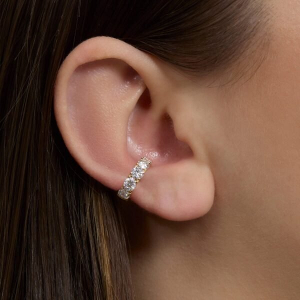 Earcuffs Pair - 5 Stones Round