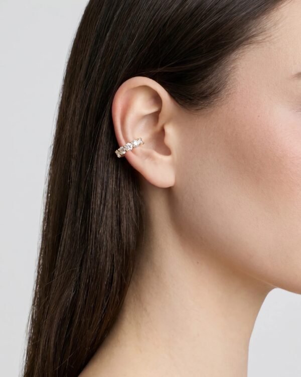 Earcuffs Pair - 5 Stones Round