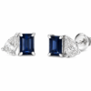 Toi et moi Sapphire and Pear studs