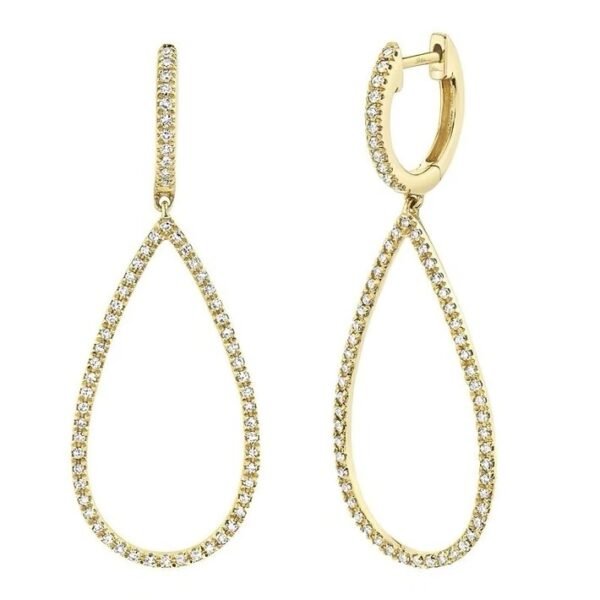 img_7214 Tear Drop Dangling Hoops