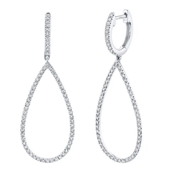 img_7216 Tear Drop Dangling Hoops