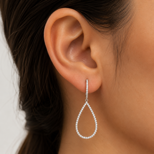 img_7284-2 Tear Drop Dangling Hoops